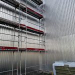 Außenschale Trapezblechfassade Aluminium stucco
