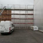 Kasettendämmung Außenschale Trapezblechfassade Aluminium stucco
