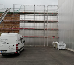Industriebau, Dachdecker, Fassade Automobilhersteller